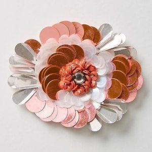 NWT Anthropologie Sequined Flower Sticker Patch